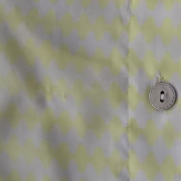 Akira Yellow and White Tank Top with Buttons Down the Back - Size Small - Picture 5 of 5